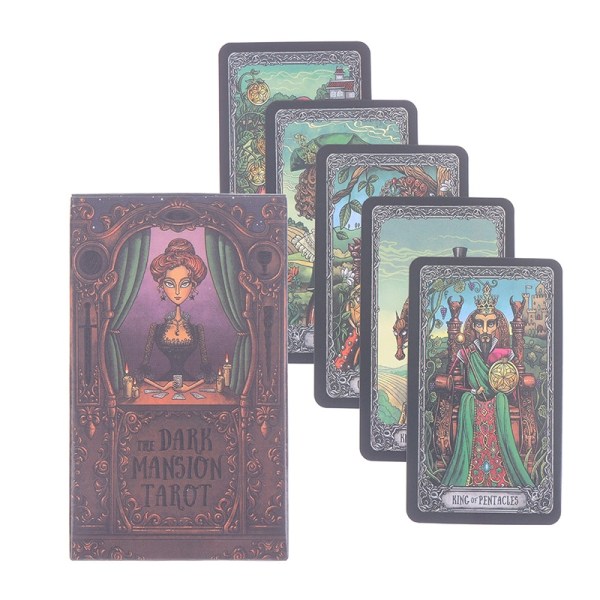 Dark Mansion Tarotkort Oracle Cards Party Prophecy Divination Multicolor one size