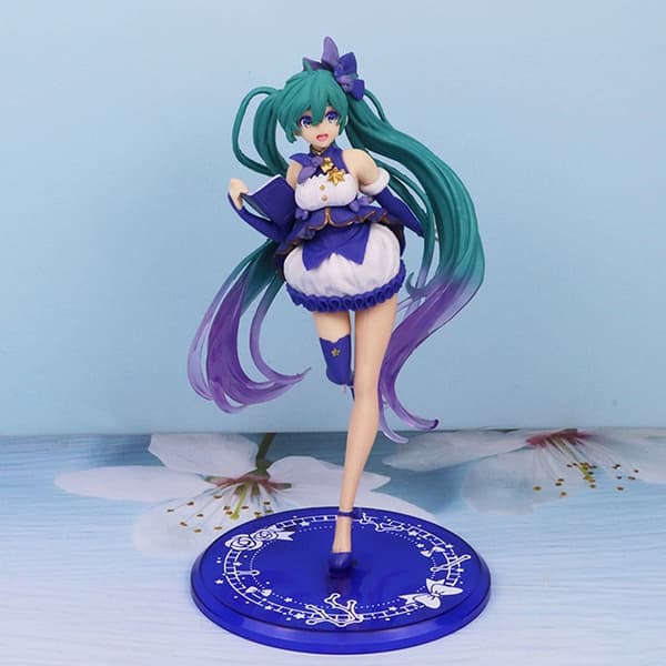 Anime Vocaloid Hatsune Miku Actionfigur Samling Anime Kawa - Perfet Purple Onesize
