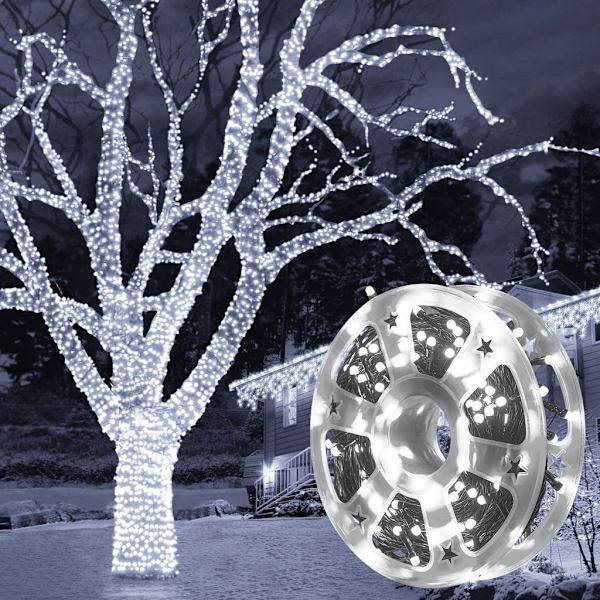 50M 240 LED musta lanka LED Fairy Lights jouluvalot puutarhaan joulukuusen koristeluun - Perfet