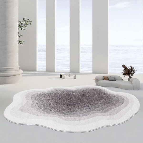 Nordisk stil blødt tæppe stue tæppe soveværelse tæppe uregelmæssig sky-formet sofa kaffebord gulvtæppe indgangsdør måtte - perfekt 10 60X90CM