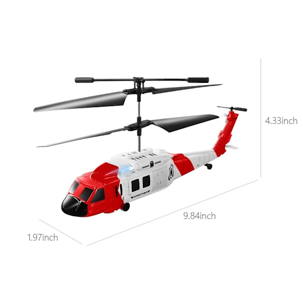 Fjärrstyrd helikopter med hinderdetektering, utrustad med dubbla 1080p-kameror, 2.4GHz 3.5CH fjärrkontroll - perfekt Red