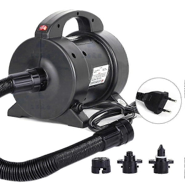 Bærbar 1600W Elektrisk Pumpe Luftmadrasspumpe Rask Oppblåsing Elektrisk Luftpumpe Inflator Deflator med 2 Dyser Kompatibel med Luftmadrass Flåte - Perfekt
