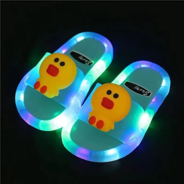 Glow girl anti-slip selvlysende hjemmesko tegneserie - Perfet D IU 24