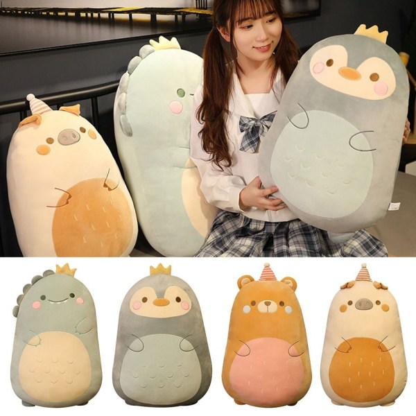 45 cm Squishmallow Pute Dukke Kawaii Fat Dinosaur Pute Plysj - Perfet