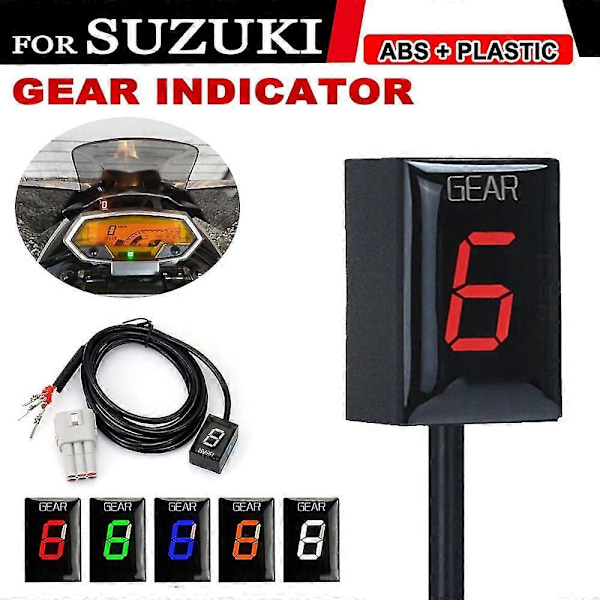 Gear-displayindikator til Suzuki Gsxr1000 2003 Gsxr600 Gsxr750 Gsxr 650 750 2004 2005 Motorcykeltilbehør 1-6 Hastighedsdisplay - Perfekt