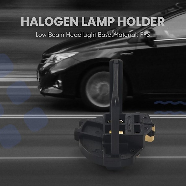 Halogen Lamp Holder Low Beam Head Light Base för Golf 6 MK6 7 MK7 för R 5K0941109-Perfet