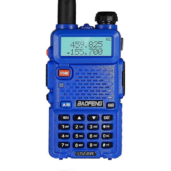 Uv5r Baofeng To-vejs Radio 136-174/400-520mhz 1800mah Walkie-talkie Bf-uv5r Bærbar Ham Cb Radio Transceiver 5r 5 Farvemuligheder - Perfekt Blue