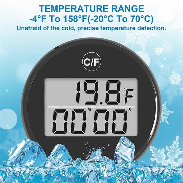 Vannbadtermometer Lite Flytende Vanntett Isbadtermometer med LCD-skjerm Vanntett C-Perfet