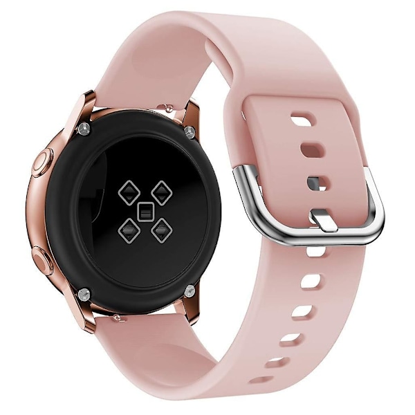 20 mm firkantet spænde silikone smart watch rem kompatibel med GarminMove Luxe/Move Style/Move 3-Perfet Pink Style E Garmin Vivoactive 3