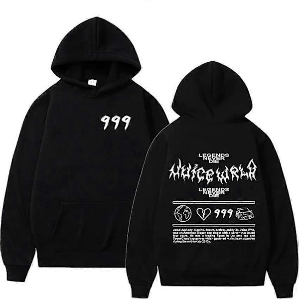 Juice Wrld Rapper Hupparit Miehille ja Naisille Katumuoti Takit Suositut Hip Hop Huppareita Talvi Ylisuuret Pitkähihaiset Katumuoti-Perfet 15 XXL