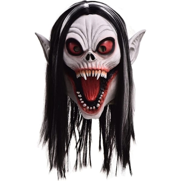 Halloween-maske Vampyrmasker Morbius Vampyrer Skremmende Silikon Gel Parykk 1 stk Ansikt Horror Halloweenfest Kostymer-Perfekt