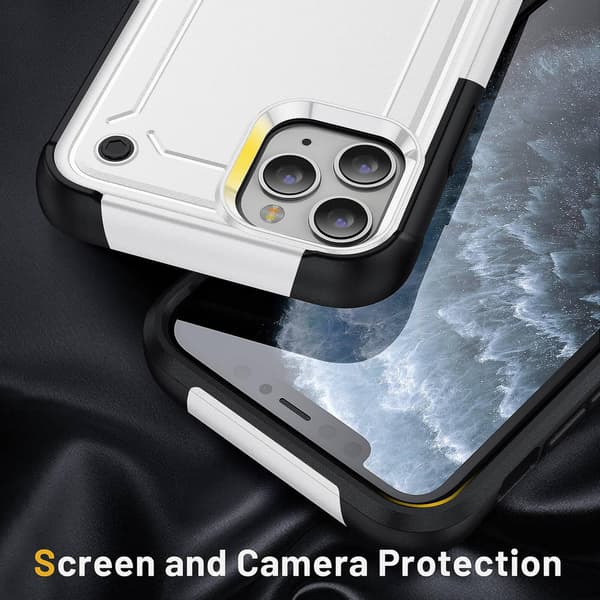 Støtsikkert telefondeksel kompatibelt med iPhone 11 Pro Max-Perfet White