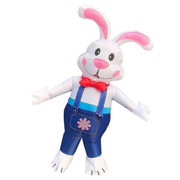 Vuxen Kanin Uppblåsbar Kostym Anime Påskhare Cosplay Kostym Halloween Kostymer för Kvinnor Party Rollspel Lämplig för 150-190cm-Perfet Pink White