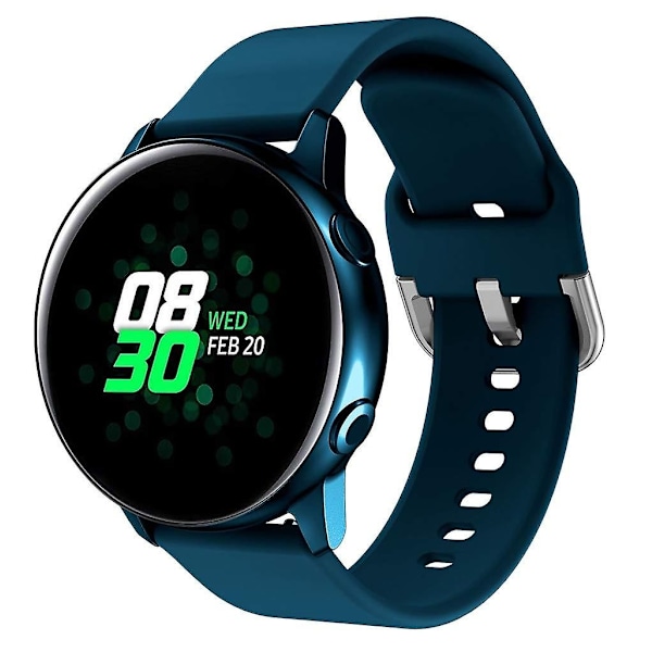 20 mm firkantet spænde silikone smart watch rem kompatibel med GarminMove Luxe/Move Style/Move 3-Perfet Ocean blue Style H Garmin Vivoactive 3