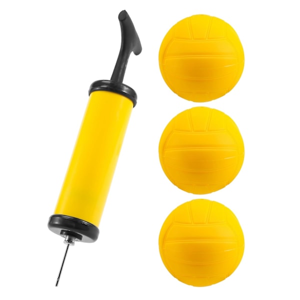 Roundnet Game Ball Ersättningsbara Tävling Bollar Mini Volleyboll 3-pack med Pump-Perfet