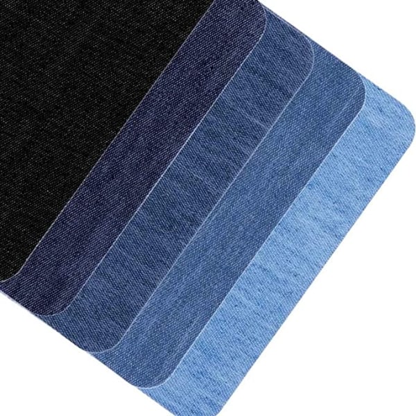 Iron on reparationsplåster för jeans 30 st - Perfet Denim blå