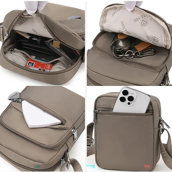 Svart skulderveske messenger bag-Perfekt BLACK