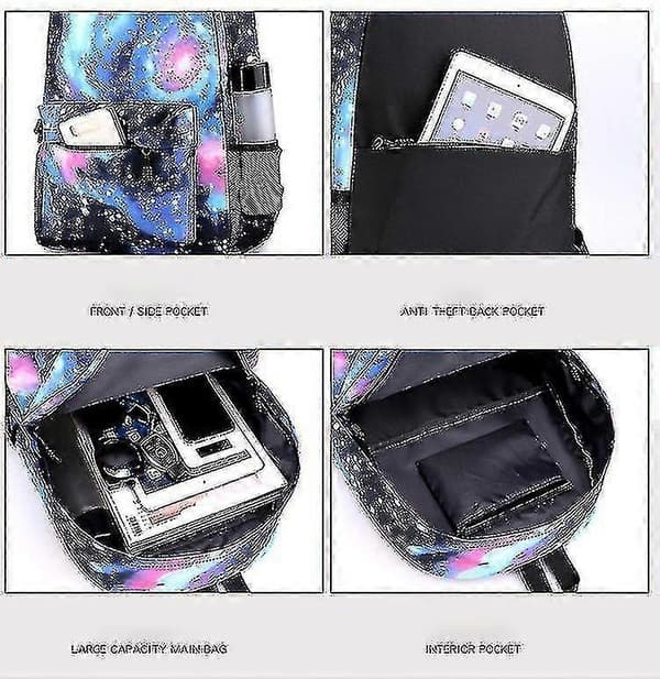 Wednesday Ryggsäck 3st/set Addams Tryck Flickor Pojkar Väskor Mode Resor Barn Skolväskor Unisex Ryggsäckar Hög Kvalitet hög kvalitet-Perfekt style 15
