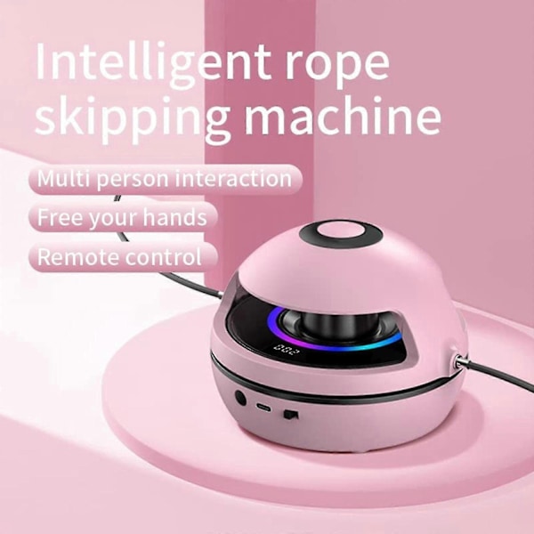 Elektroniskt Hopprep för Fitness Bärbar Elektriskt Hopprep Spel Sladdlöst Perfekt black