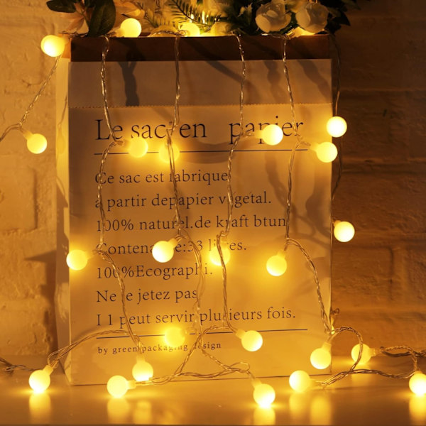 Night Lights Night String Lights 20Ft 40 LED-lampor Batteri Opera- Perfet