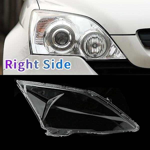 Par Høyre+Venstre for Honda CRV CR-V 2007 08 09 10 2011 Bil Frontlykt Linse Deksel Hovedlykt Lampshade Front Auto Lys Skall-Perfekt