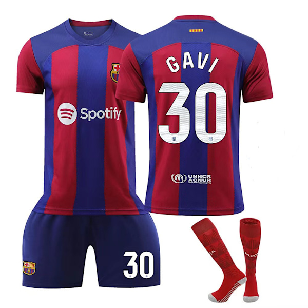 23/24 Uusi kausi Koti FC Barcelona GAVI no. 30 lasten paita GAVI 6 GAVI 6- Perfet GAVI 6 22