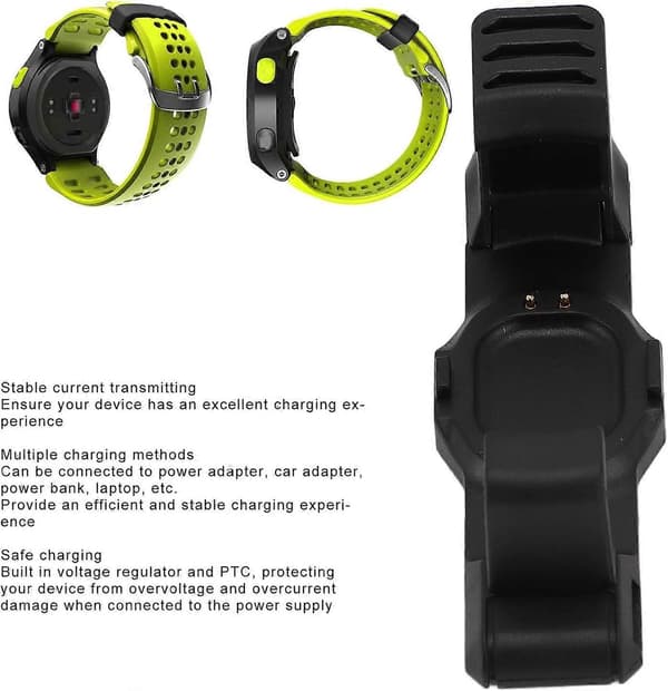 Med Forerunner 225 GPS løpe-smartklokke lader, erstatning USB-ladekabel Forerunner smartklokke ladekabel - Perfekt