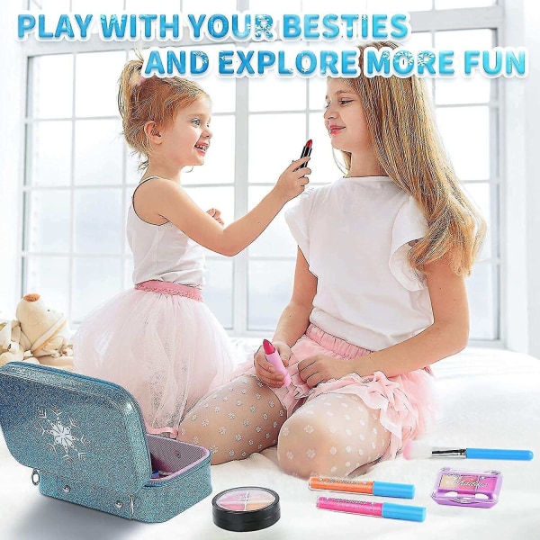 Børne makeup kit til piger, vaskbart makeup kit til små piger - Perfet style 1