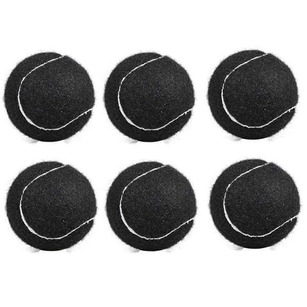 6-pack Tennisbollar Slitstarka Elastiska Träningsbollar 66mm Damer Nybörjare Träning Tennis-Perfekt