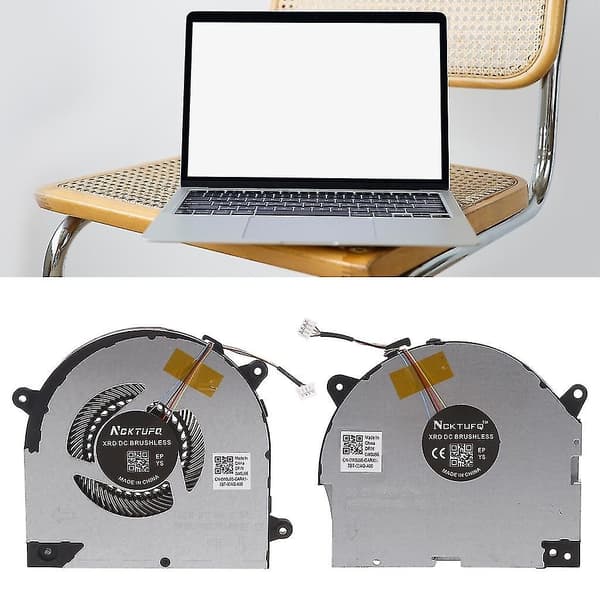 CPU Køleventilator Kompatibel med Legion Y540-17 Y540-17irh Gtx1660 Notebook Køler GPU Ventilatorer - Perfekt CPU GPU