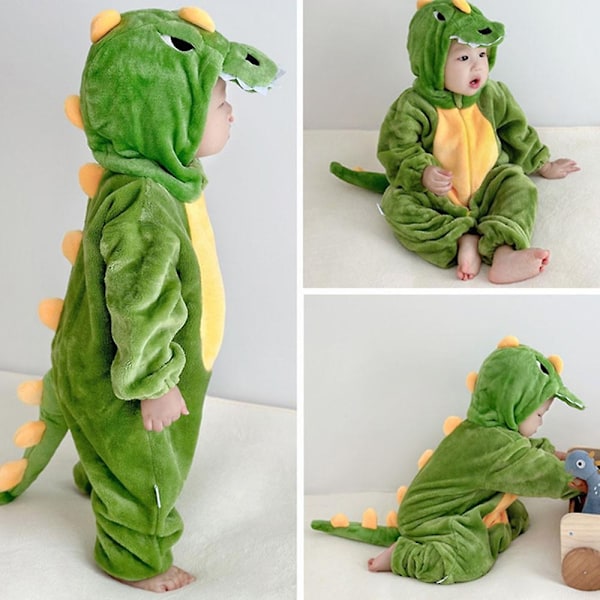 Tegneserie Dyreformet Pyjamas Unik Form Løstsittende Langærmet Nattkjole for Soverommet - Perfekt Stegosaurus 100cm