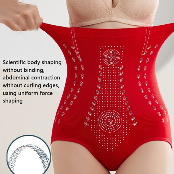 hög midja kvinnor trosor Seamless Body Underkläder Starka trosor - Perfet Red