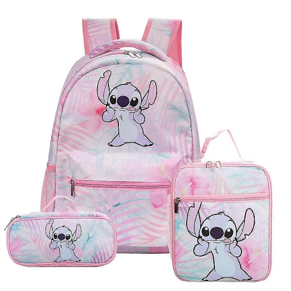 Stitch ryggsekk tredelt sett for grunnskole- og ungdomsskoleelever (ryggsekk + matpakke + pennal) - perfekt Product 4