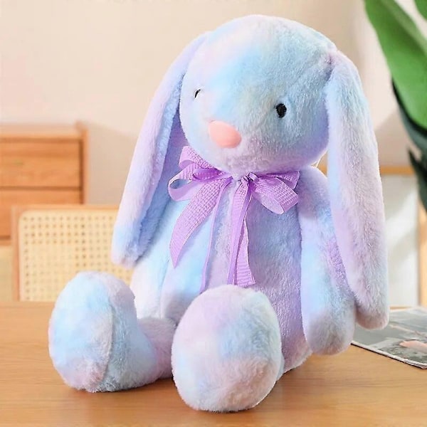 30/42/60cm Söpö kani pehmolelu Täytetty pehmeä eläin Värikäs pupu nukke Vauva Lasten lelut Syntymäpäivälahja Joululahja tytölle-Perfet PURPLE 60cm