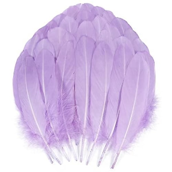 200 stk. Gåse Nagoire Fjer - Perfekt Light Purple