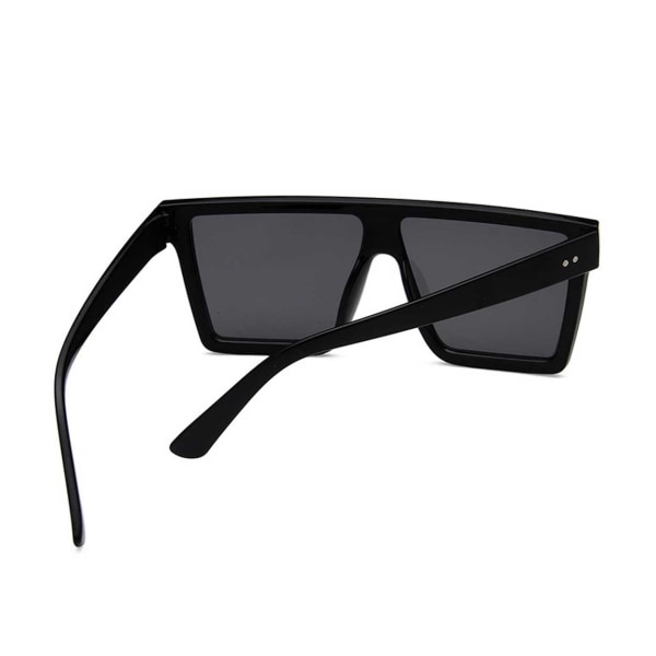 Trendy Square Black Solbriller + Senile ledning svart - Perfet black
