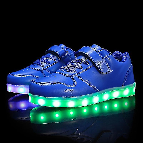 Lasten kengät Pojat Led-valot Kengät Lasten Urheilukengät Juoksukengät 518-Perfet Blue 25