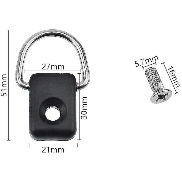 D-ring stark 200 kg kajak fäste spänne vattentät paddle board kanot - Perfet