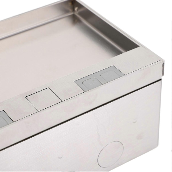 Upotettu lattiarasia 4000W 3 pistorasiaa Upotettu lattian pistorasiakotelo toimistohotellille koululle AC250V-Perfet