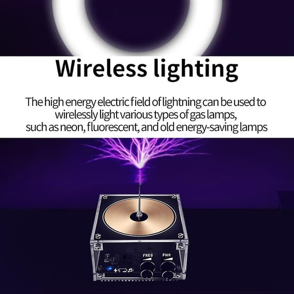 BT Versjon Multifunksjonell Elektronikk Mobiltelefon Tesla Spole Modul Kunstig Lyn Elektrisk-Perfekt EU Plug