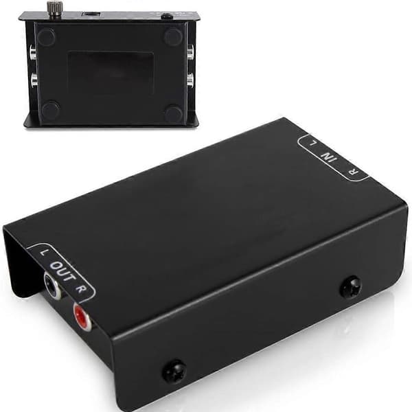 Phono Platespillerforforsterker, støysvak drift drevet av 12 Volt DC-adapter - Perfekt