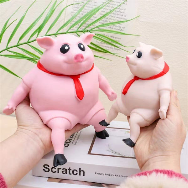 Søt Squishy Toy Pink Pig Gaver Dekomprimer og stress leketøy - Perfet 20x20CM