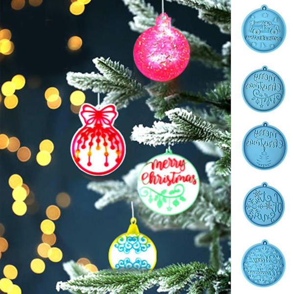 Joulukuusi Stencil Kirkas Tekstuuri Korroosionkestävä Lämpökestävä DIY Elintarvikelaatuinen Lumihiutale Kello Silikonimuotti Koti-Perfektiin H
