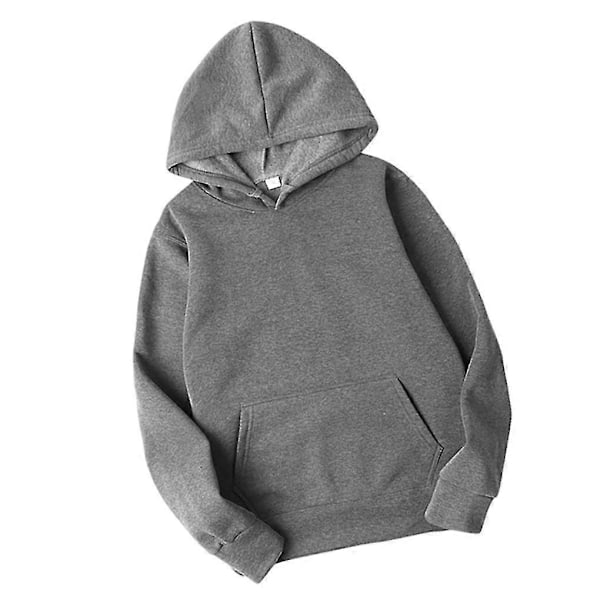 Unisex Bomuldstrøje med Snørehætte - Perfekt Dark Grey L