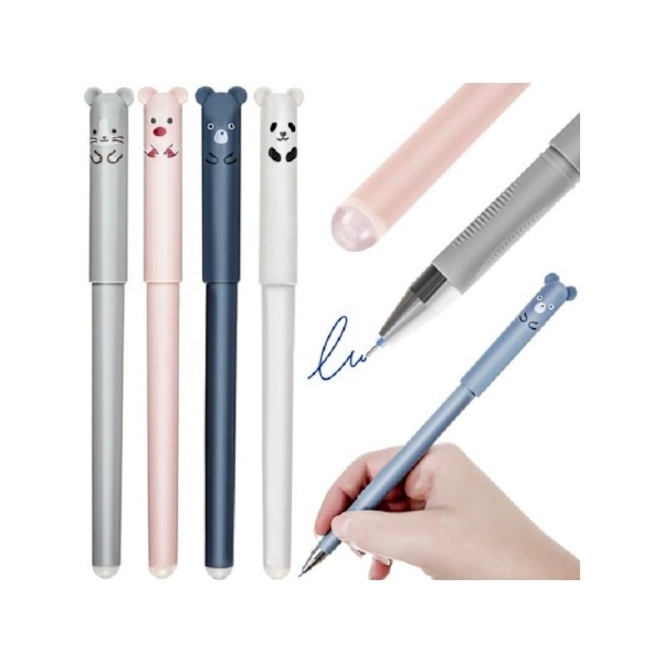 4-PACK Sletbar Pen - Dyr - Perfet