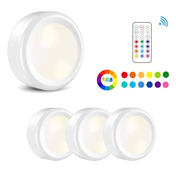 LED-spotlights Batteridriven med fjärrkontroll, 3-pack - Perfet