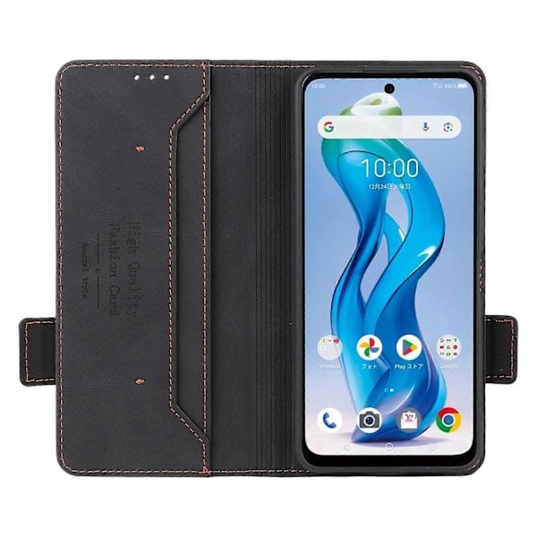 Läderfodral Kompatibelt med ZTE Nubia S 5G A403ZT-Perfet Black