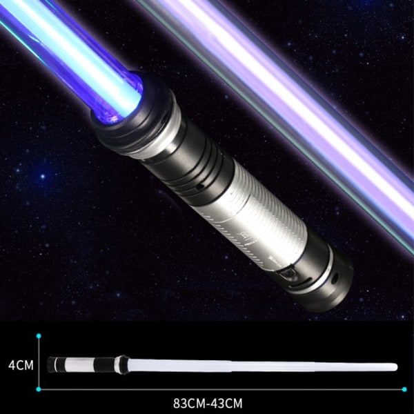 2st Lightsaber Cosplay 7 färg svärd Skalbara leksaker present - Perfet