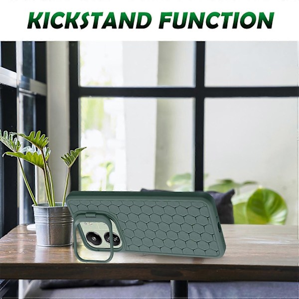 Honeycomb TPU-telefondeksel Kompatibelt med Xiaomi Redmi 13C-Perfet Green