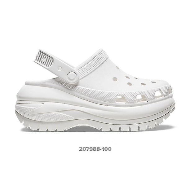 Naisten Crush Clog Paksu Eva Platform Kengät Paksu Pohja Slip On Sls - Perfet White 39 40